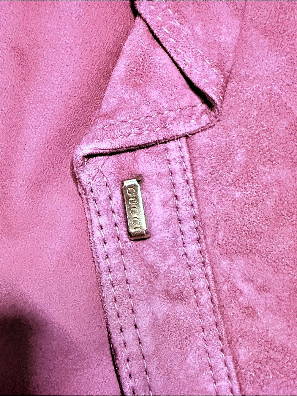 Gucci Leather Ruffle-Front Jacket - Picture 15 of 15